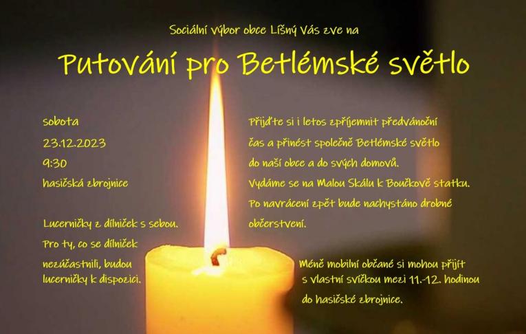 Putování pro Betlémské světlo